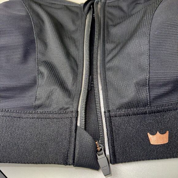 SheFit 3Luxe Ultimate Sports Bra Black Zip Front Adjustable Convert High Impact - Picture 9 of 16